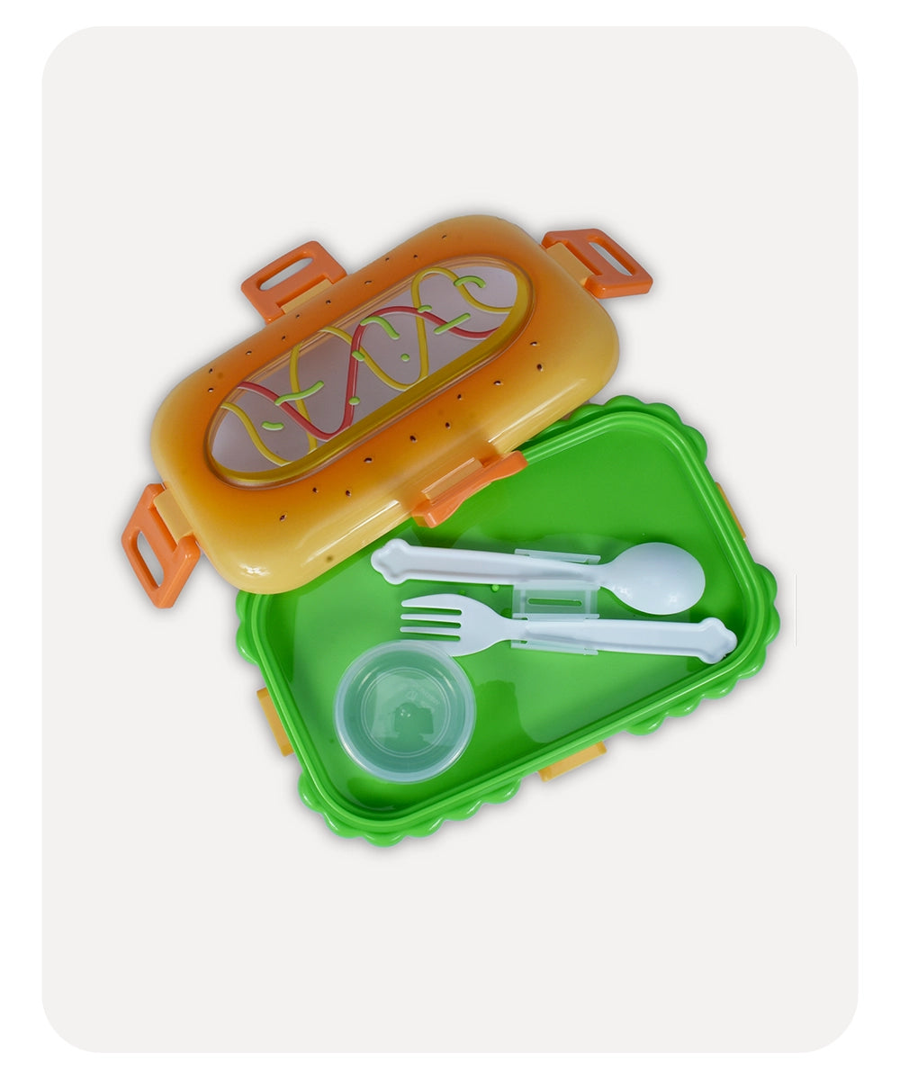 Burger Lunch Box - Orange