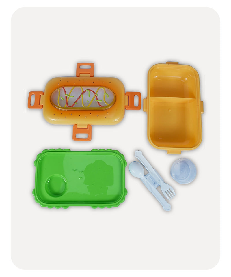 Burger Lunch Box - Orange