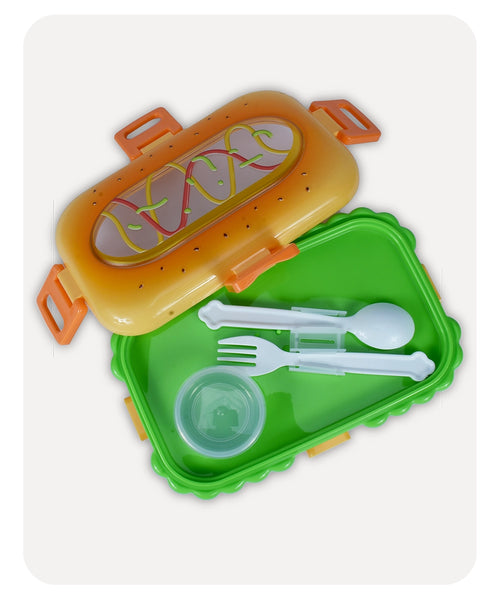 Burger Lunch Box - Orange