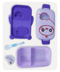 Cartoon Panda Lunch Box - Blue Purple