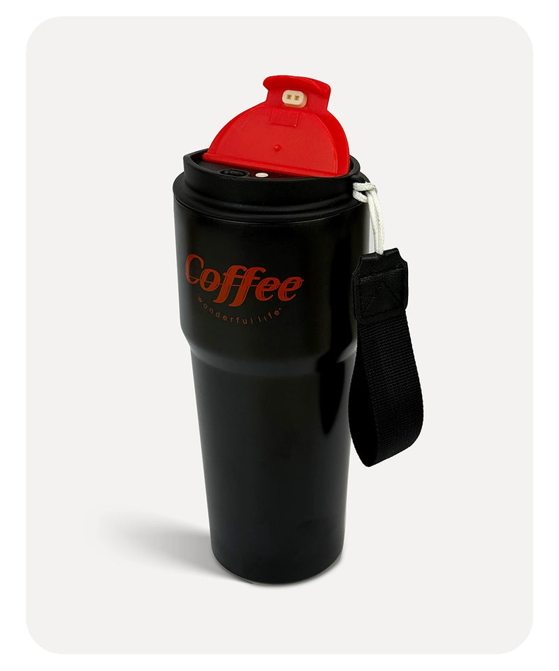 Coffee Vacuum Mug - Black - 700ml