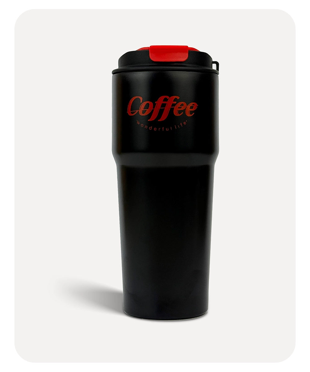 Coffee Vacuum Mug - Black - 700ml