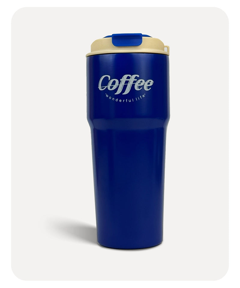 Coffee Vacuum Mug - Blue - 700ml