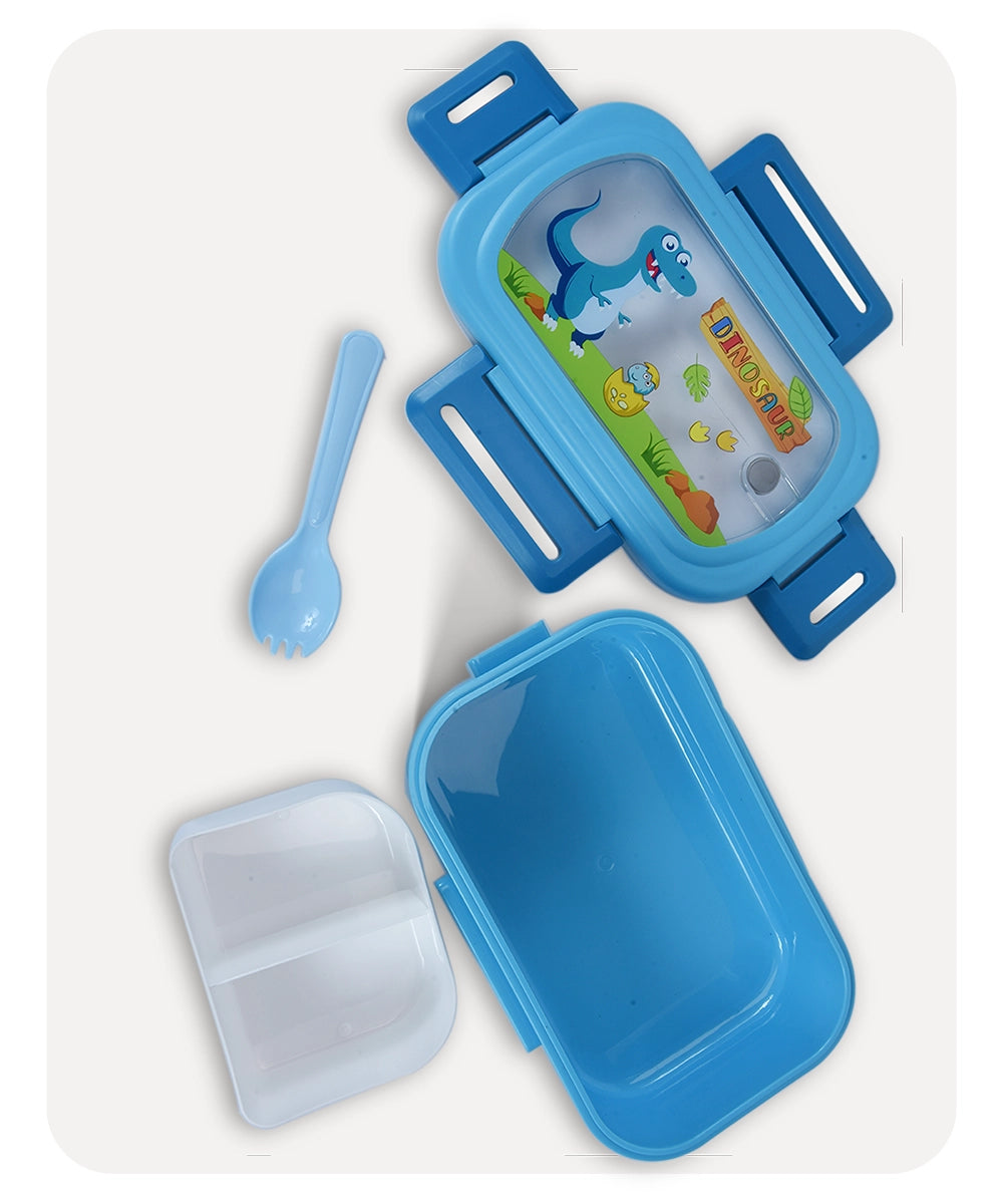 Dinosaur Cute Lunch Box - Blue