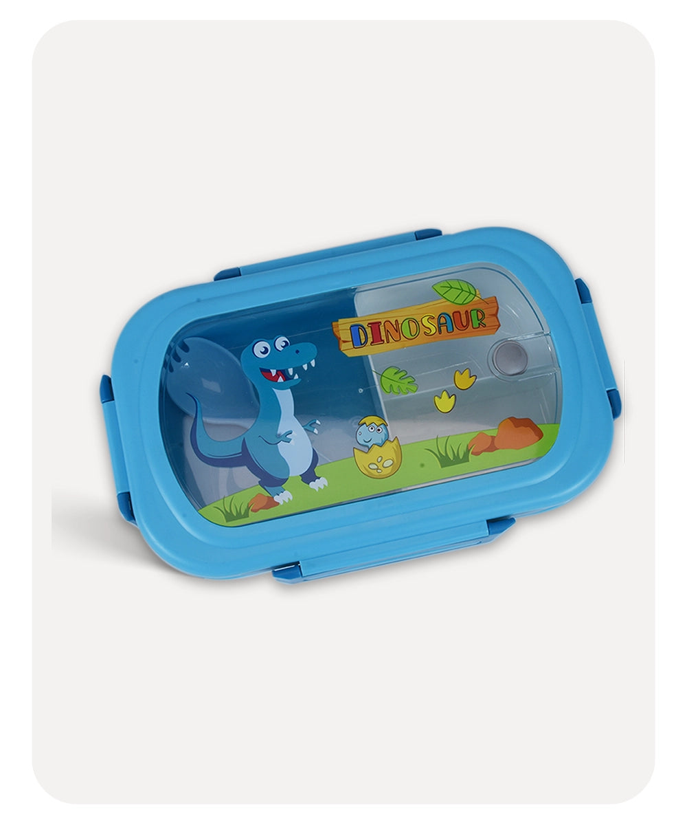Dinosaur Cute Lunch Box - Blue