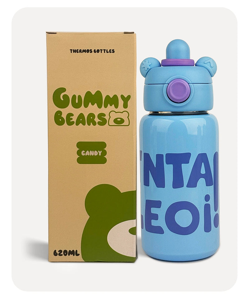Gummy Bears Vacuum Bottle - Blue - 620ml