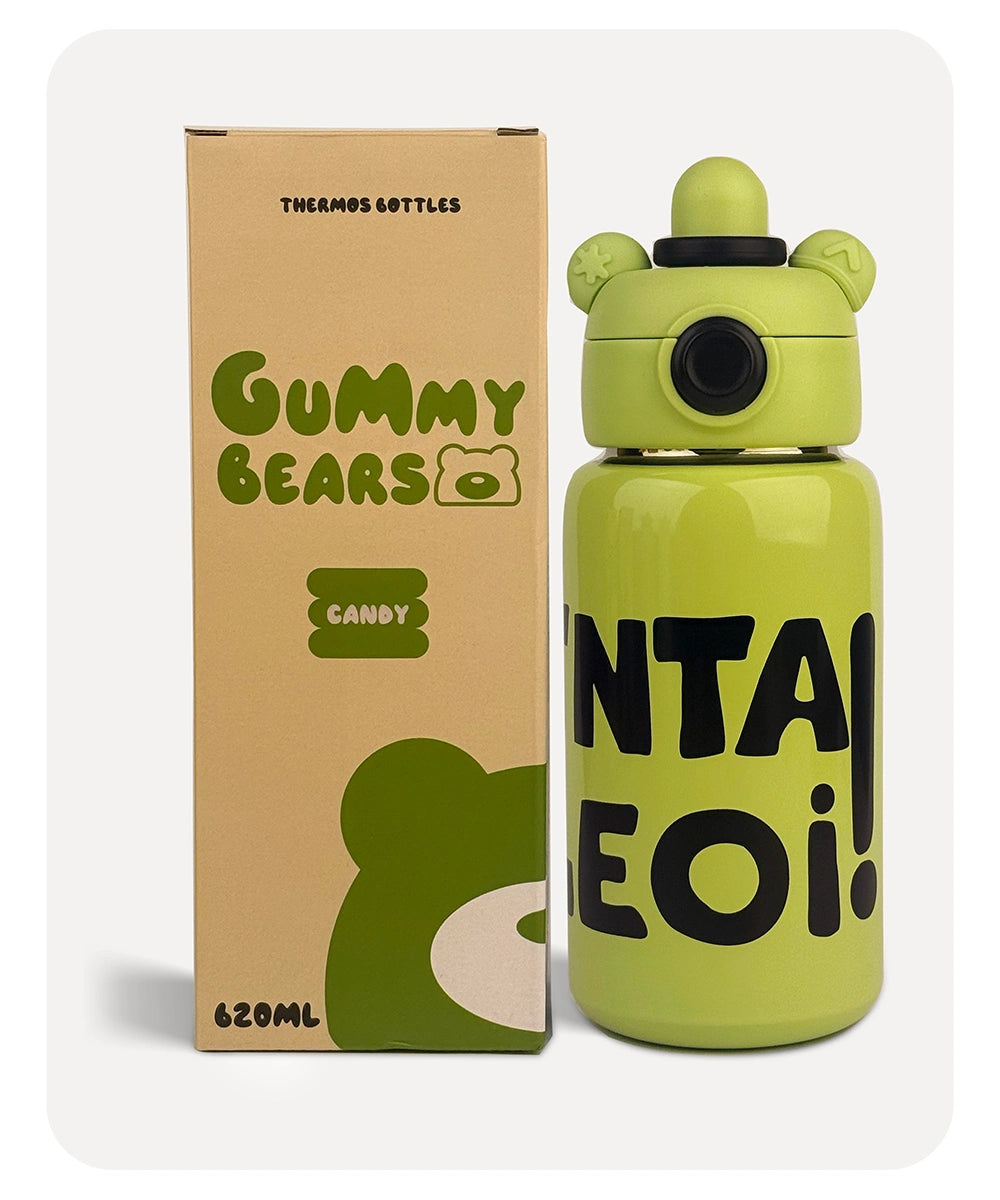 Gummy Bears Vacuum Bottle - Green - 620ml