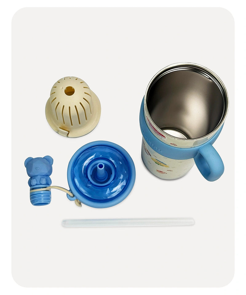 Happy Drink Vacuum Bottle - Blue - 630ml