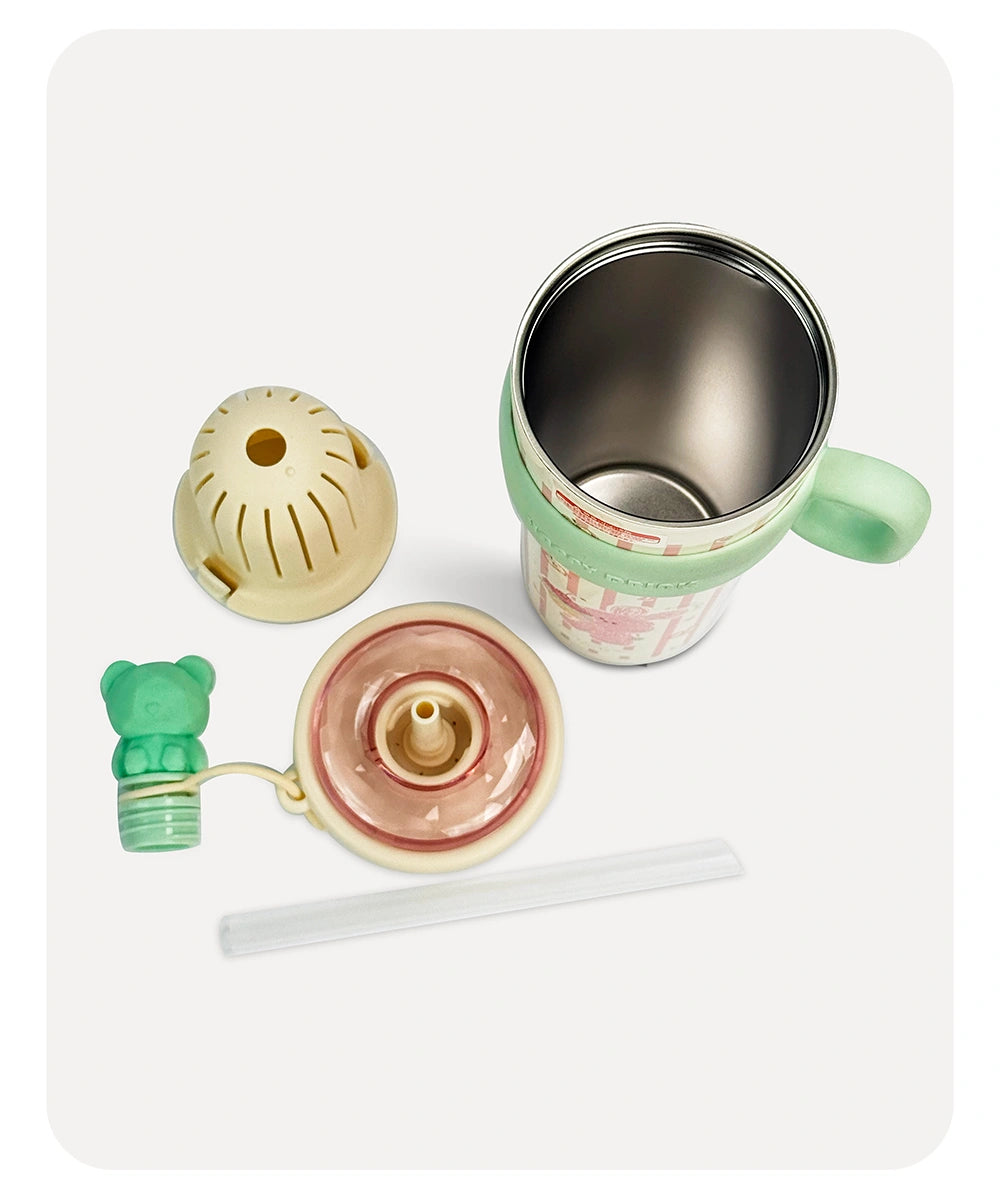 Happy Drink Vacuum Bottle - Green - 630ml