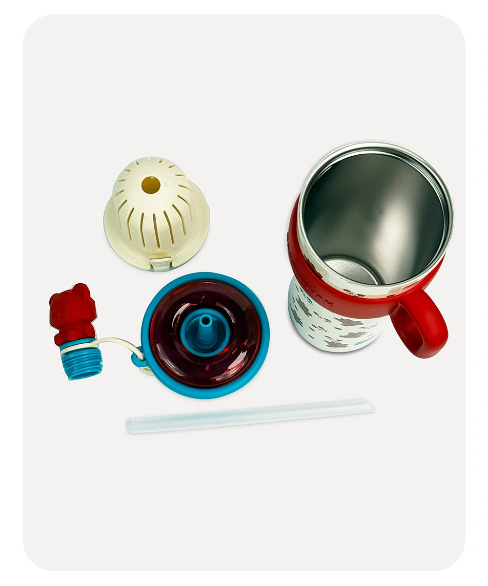 Happy Drink Vacuum Bottle - Red - 630ml