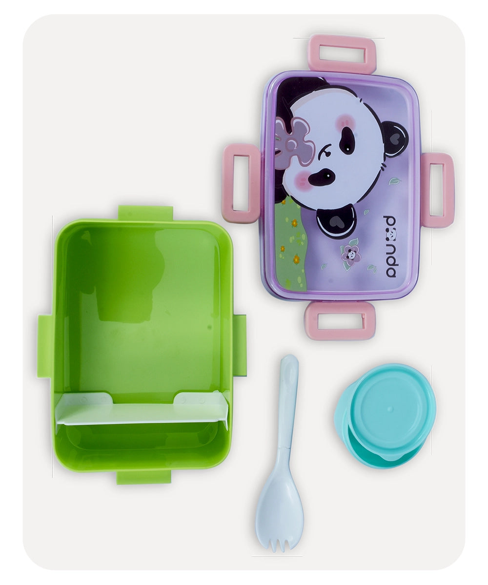 Panda Lunch Box - Pink Green