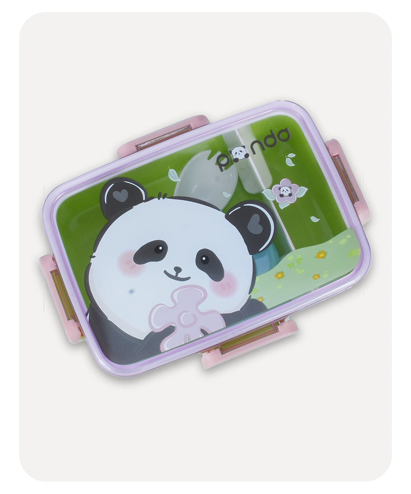 Panda Lunch Box - Pink Green