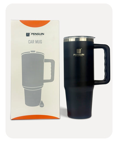 Penguin Tumbler - Black - 900ml