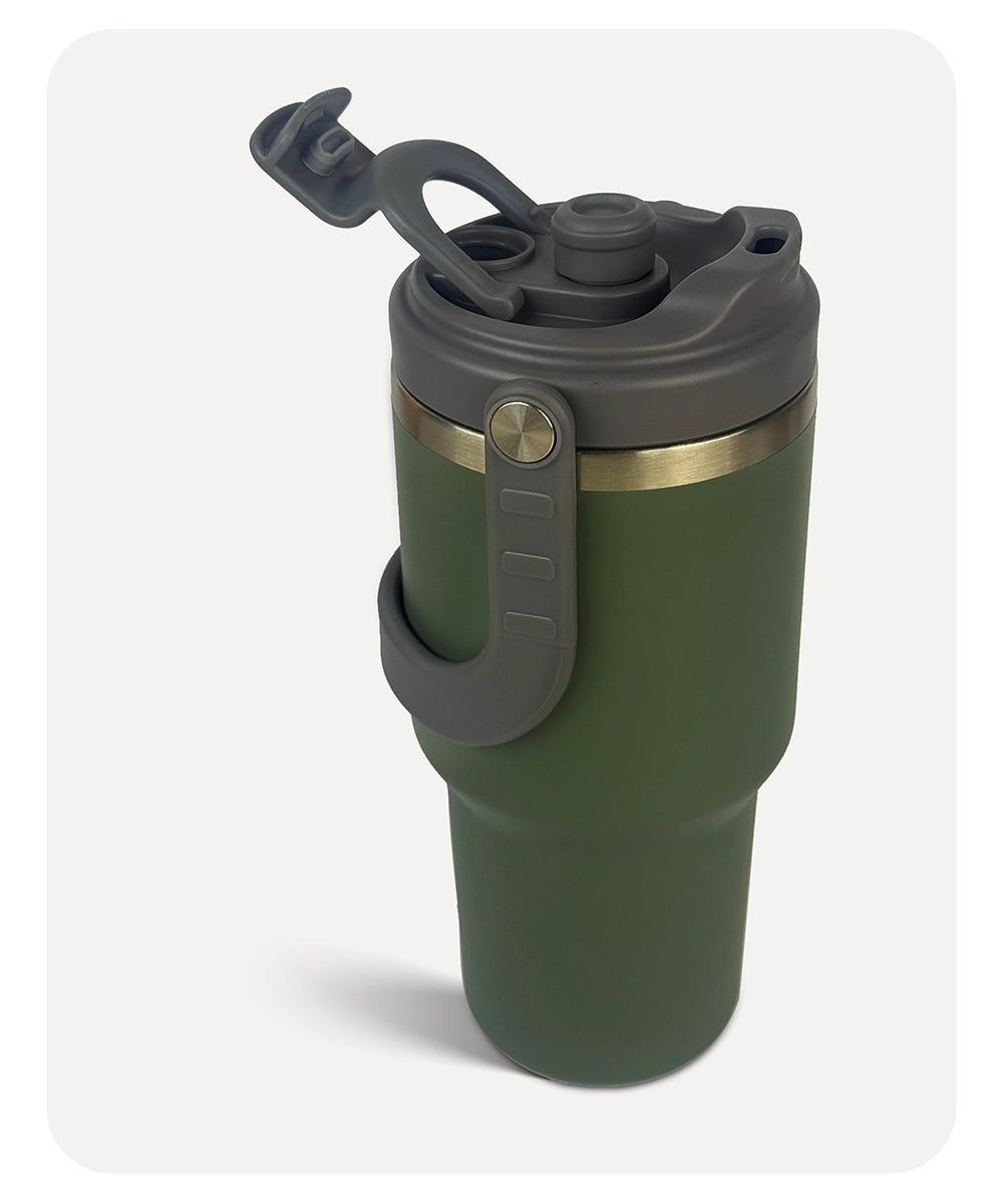 Penguin Double Vacuum Bottle - Green - 900ml