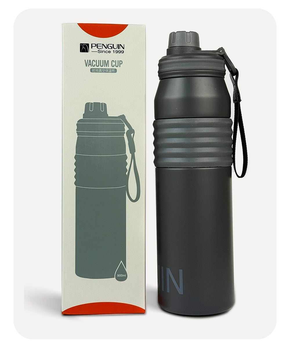 Penguin Fresh Vacuum Bottle - Grey - 900ml
