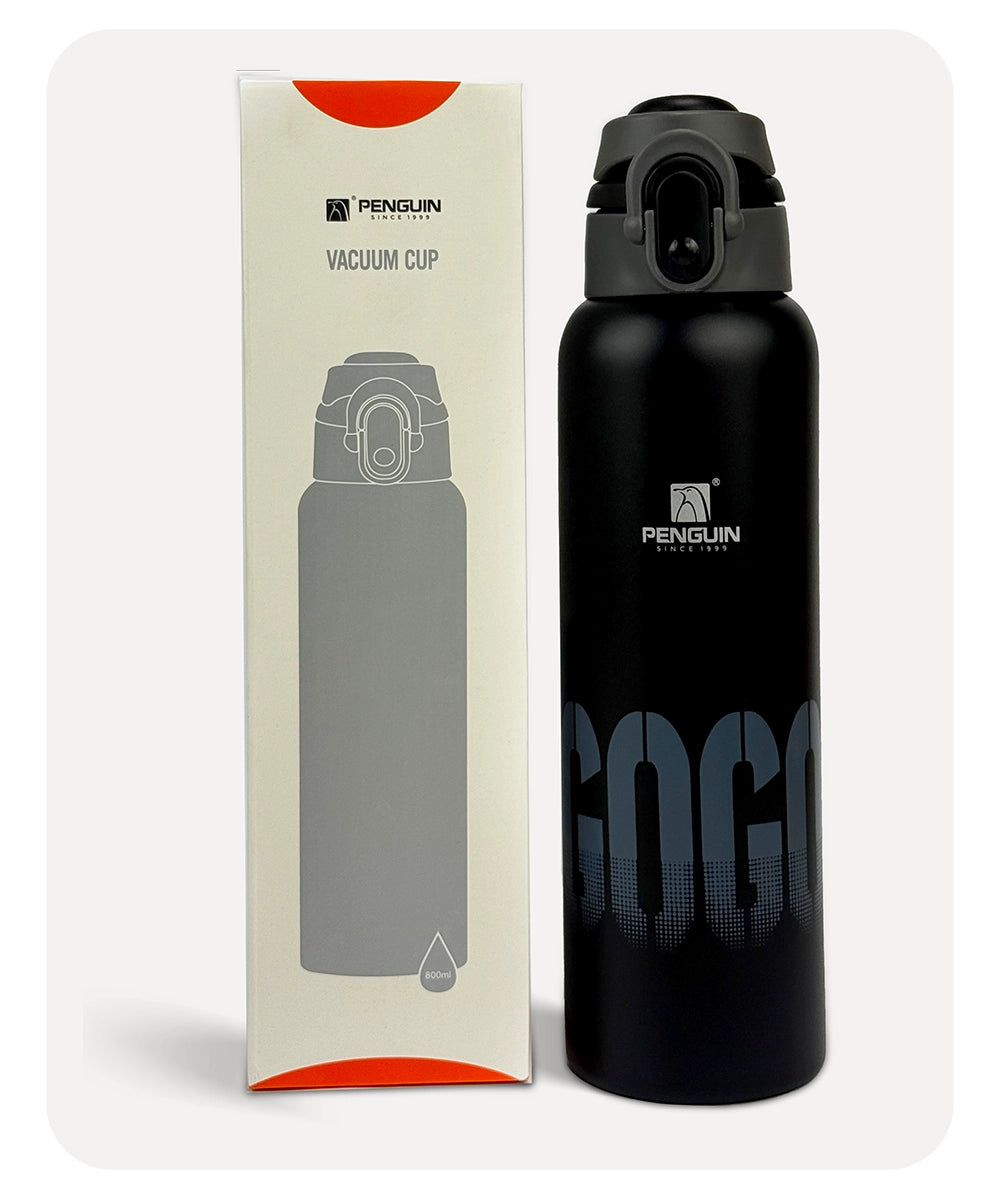 Penguin Gogo Vacuum Bottle - Black - 800ml