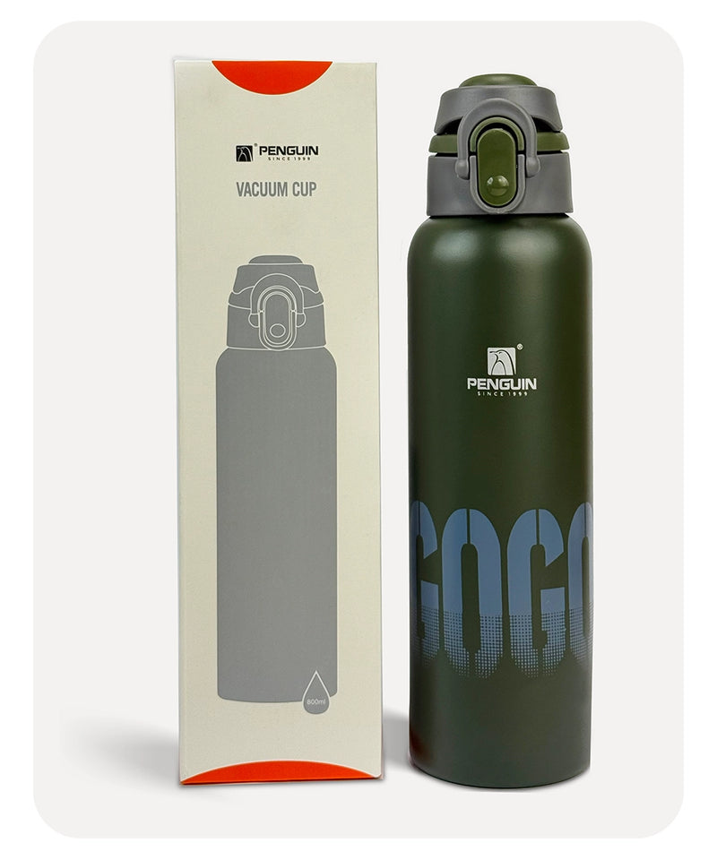 Penguin Gogo Vacuum Bottle - Green - 800ml