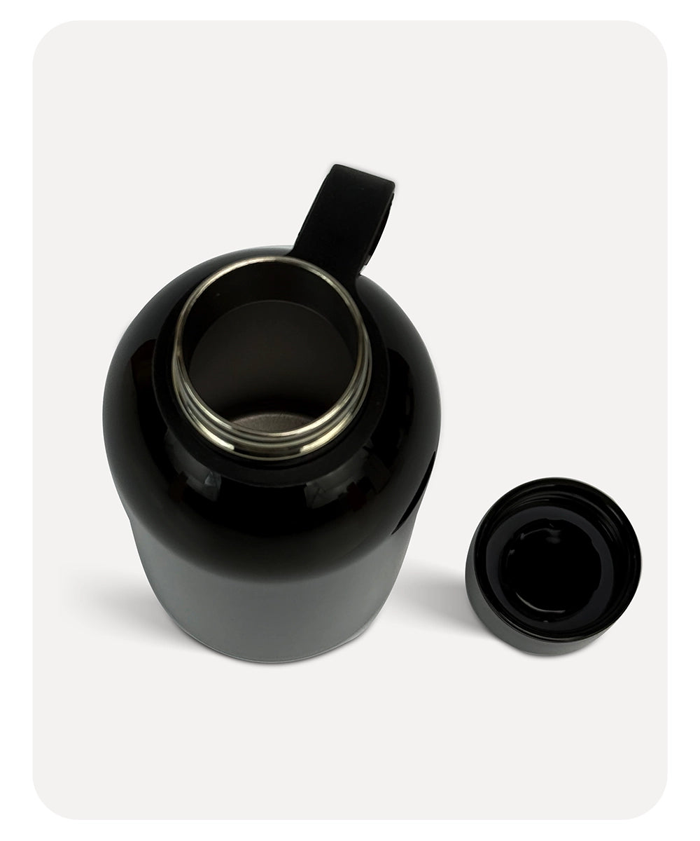 Penguin Round Vacuum Bottle - Black - 500ml