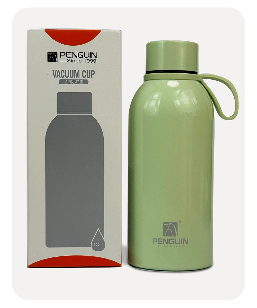 Penguin Round Vacuum Bottle - Green - 500ml