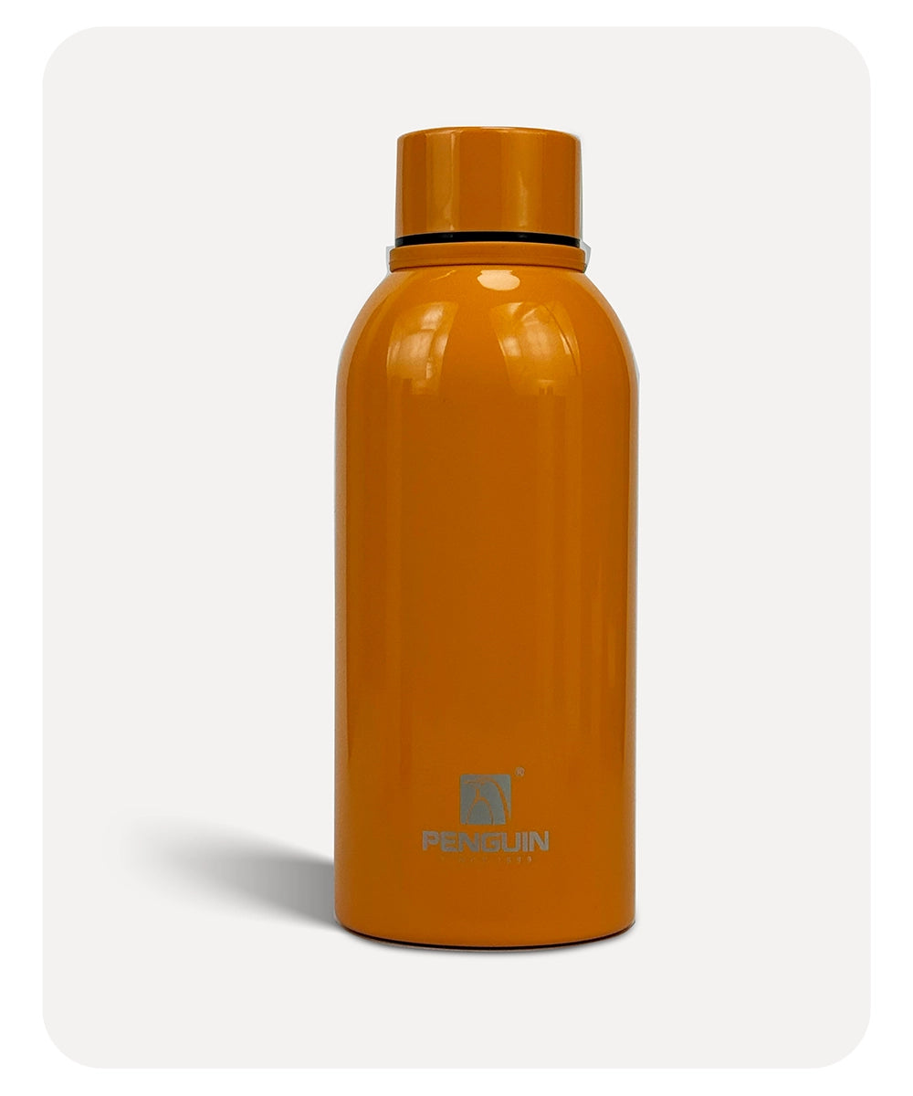 Penguin Round Vacuum Bottle - Orange - 500ml