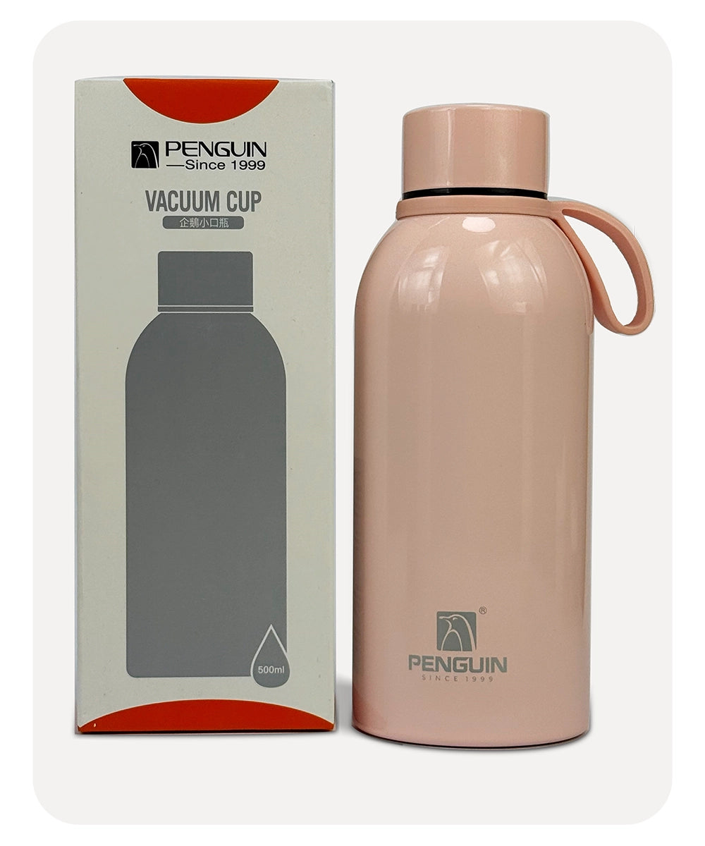 Penguin Round Vacuum Bottle - Pink - 500ml
