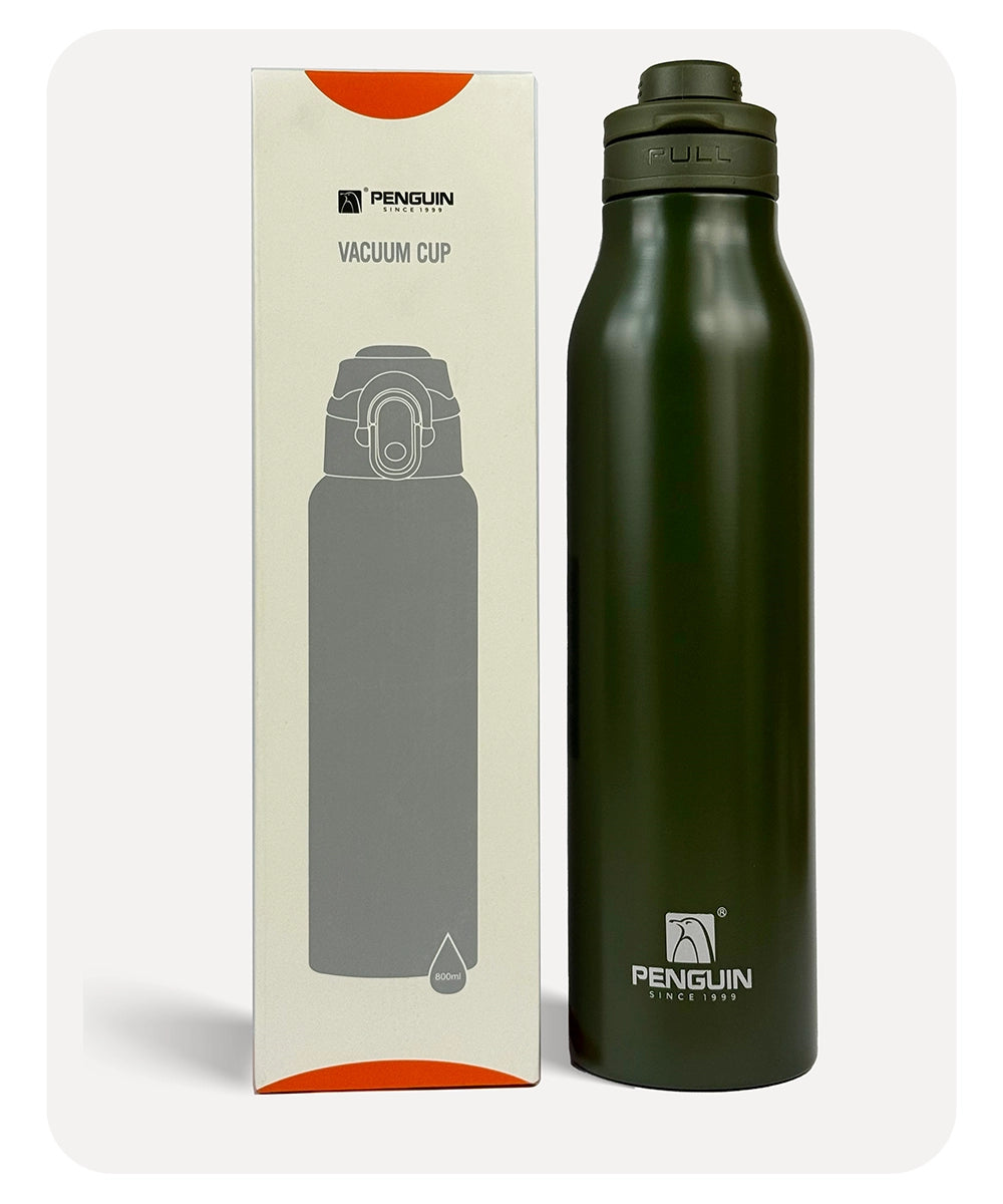 Penguin Vellux Vacuum Bottle - Green - 800ml