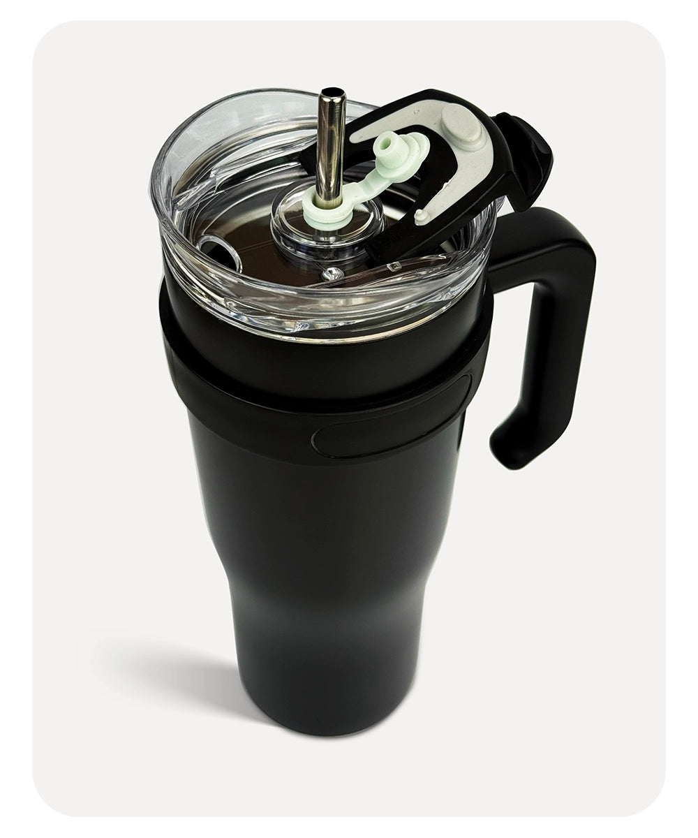 Plain Tumbler - Black - 1.18L