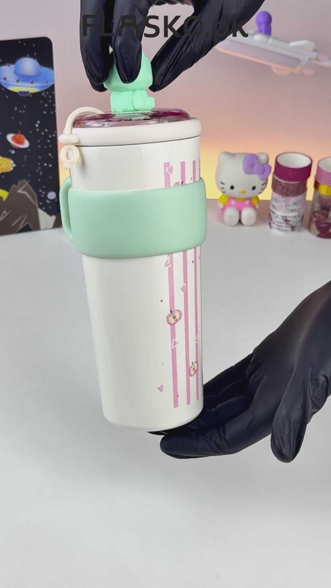 Happy Drink Vacuum Bottle - Green - 630ml