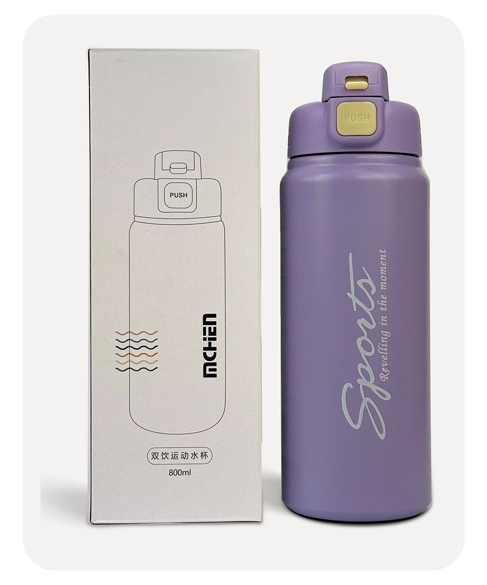 Sports Vacuum Bottle - Purple - 800ml