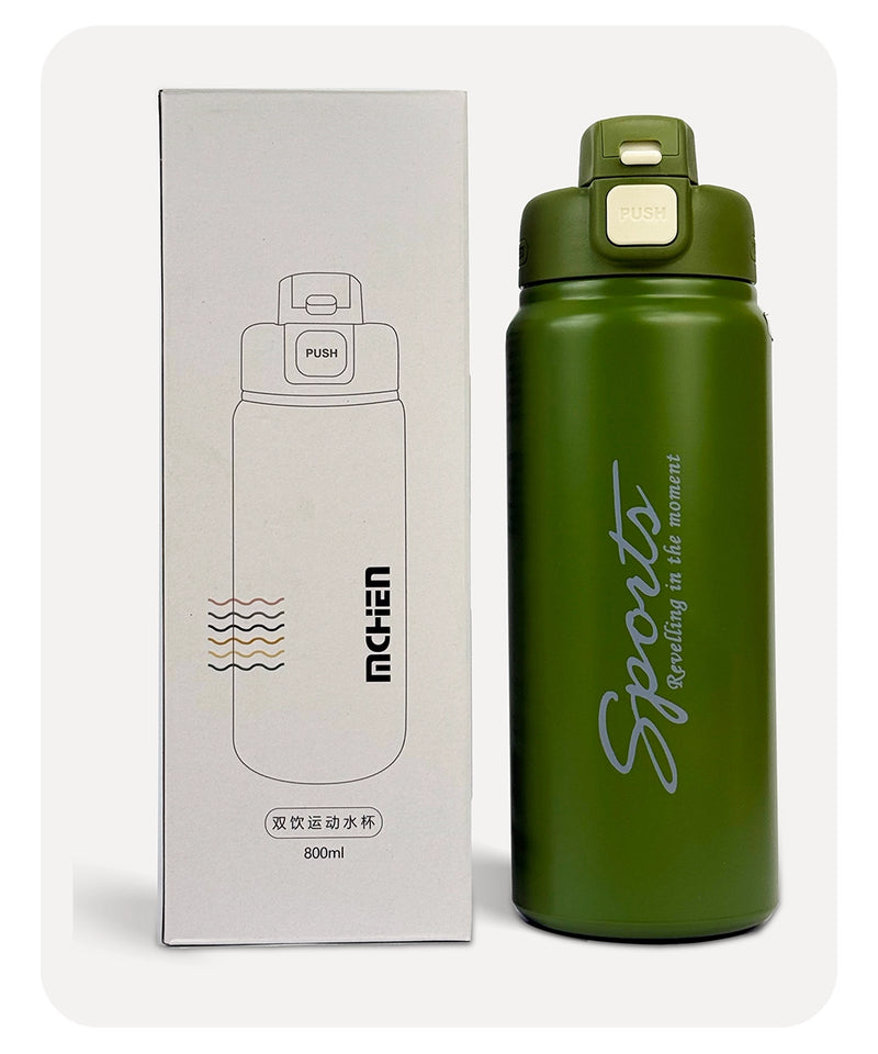 Sports Vacuum Bottle - Green - 800ml