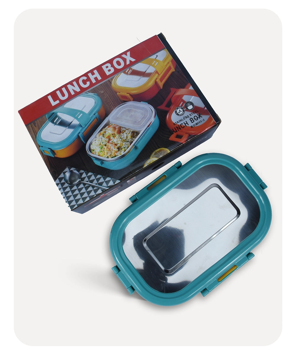 Stainless Steel Lunch Box - Blue