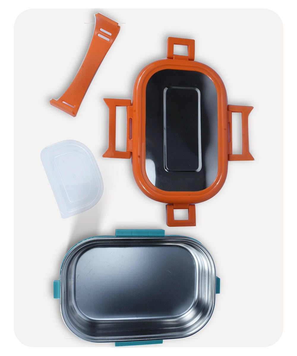 Stainless Steel Lunch Box - Orange
