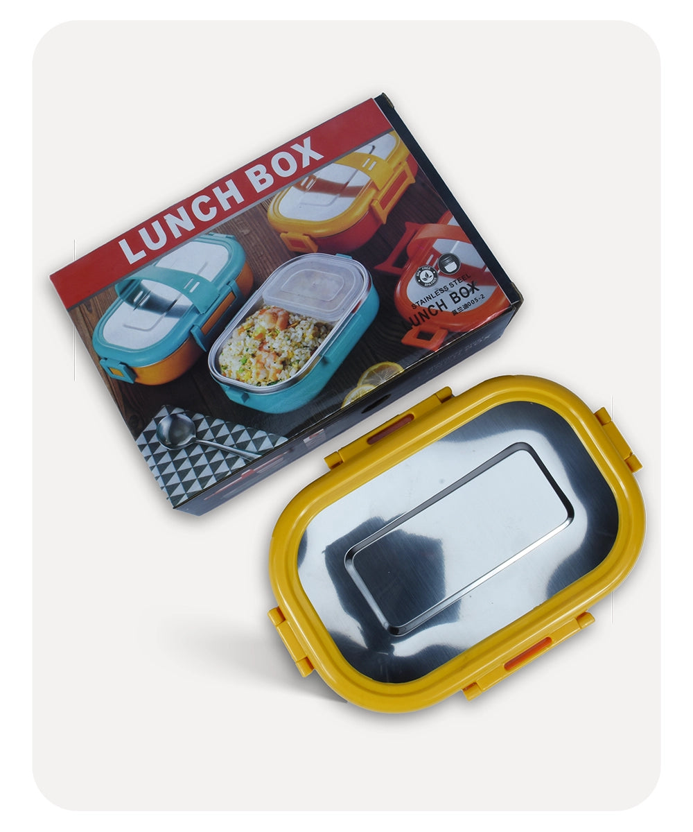 Stainless Steel Lunch Box - Mustard