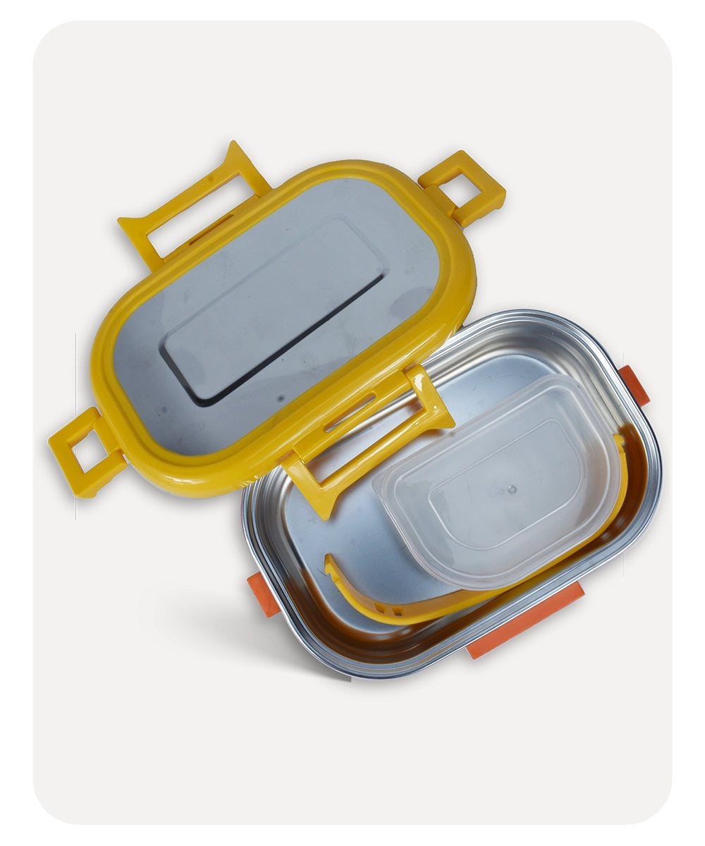 Stainless Steel Lunch Box - Mustard