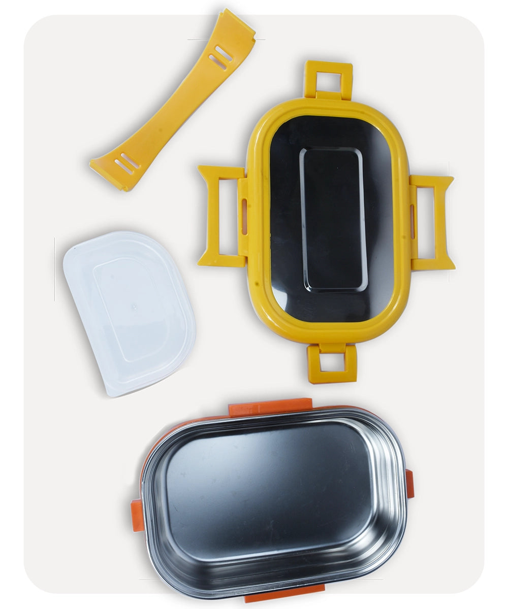 Stainless Steel Lunch Box - Mustard