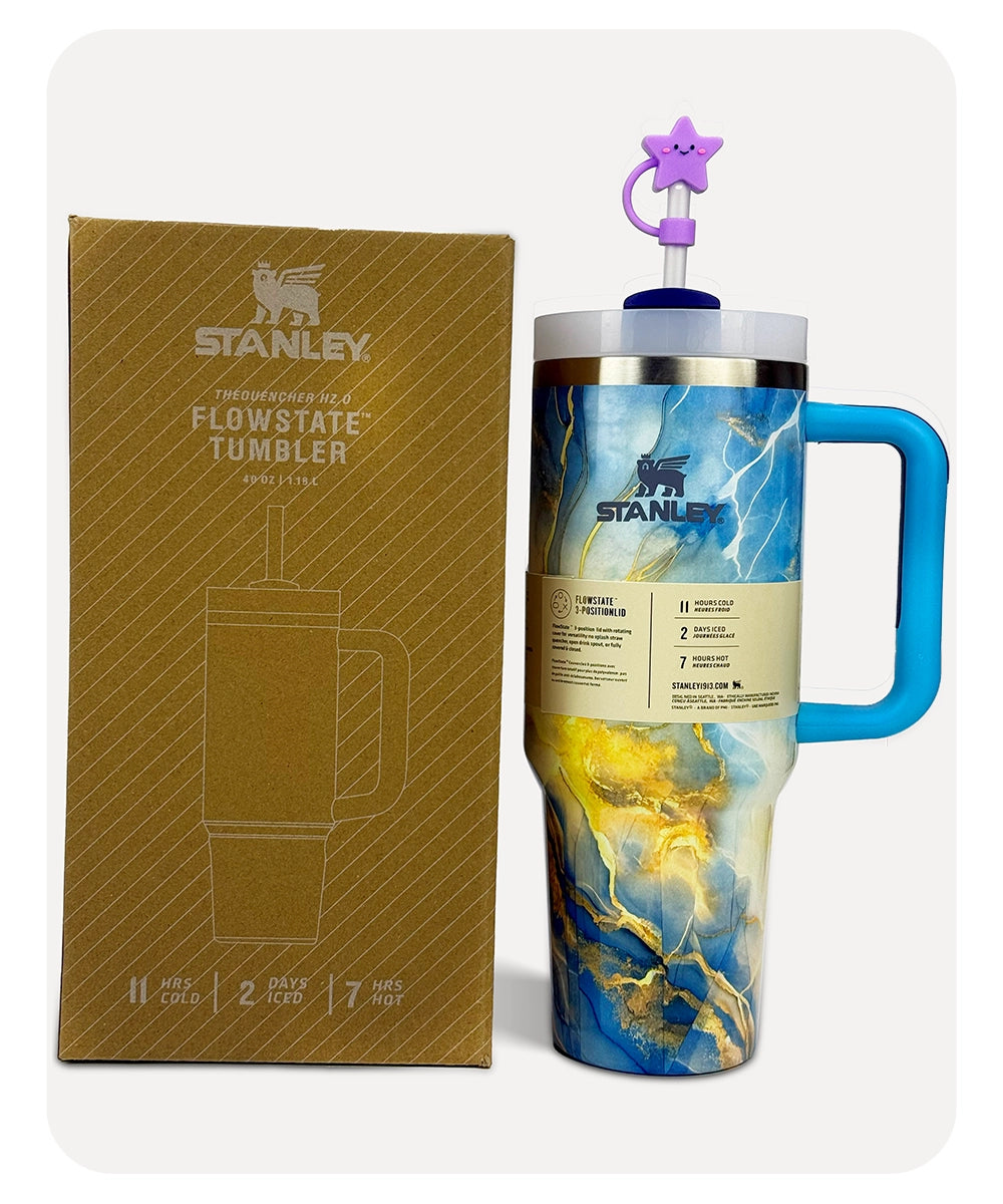 Stanley Quencher H2.0 Tumbler - Blue Marble - 40 0Z | 1.18L