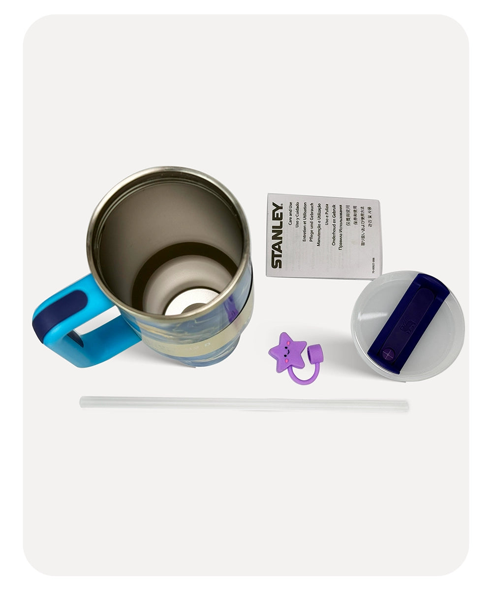 Stanley Quencher H2.0 Tumbler - Blue Marble - 40 0Z | 1.18L