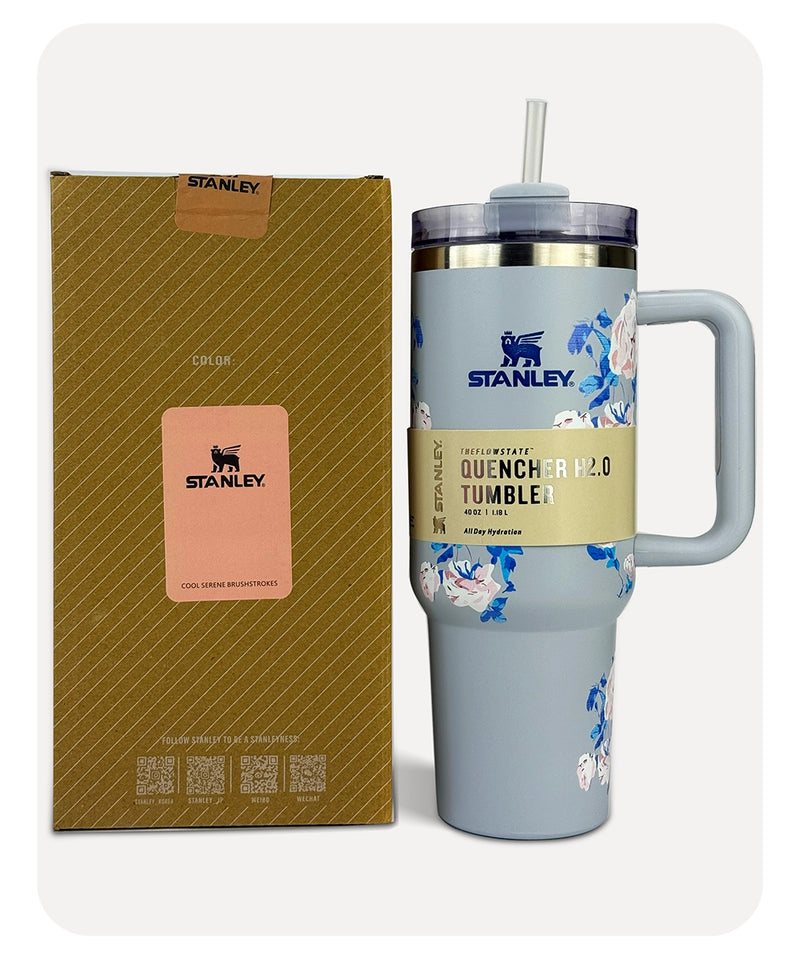 Stanley Quencher H2.0 Tumbler - Blue Flower - 40 0Z | 1.18L