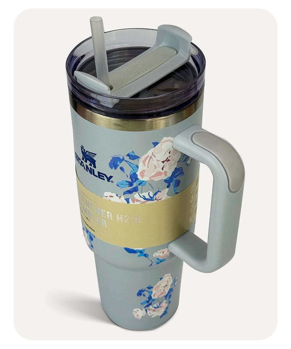Stanley Quencher H2.0 Tumbler - Blue Flower - 40 0Z | 1.18L