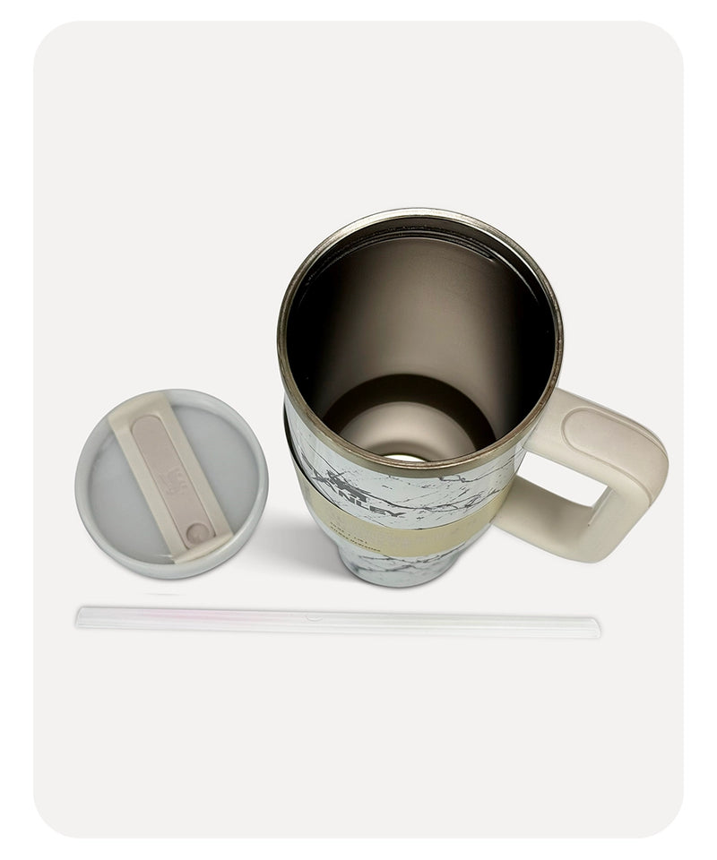 Stanley Quencher H2.0 Tumbler - Offwhite Marble - 40 0Z | 1.18L