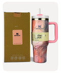 Stanley Quencher H2.0 Tumbler - Pink Marble - 40 0Z | 1.18L