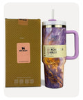 Stanley Quencher H2.0 Tumbler - Purple Marble - 40 0Z | 1.18L