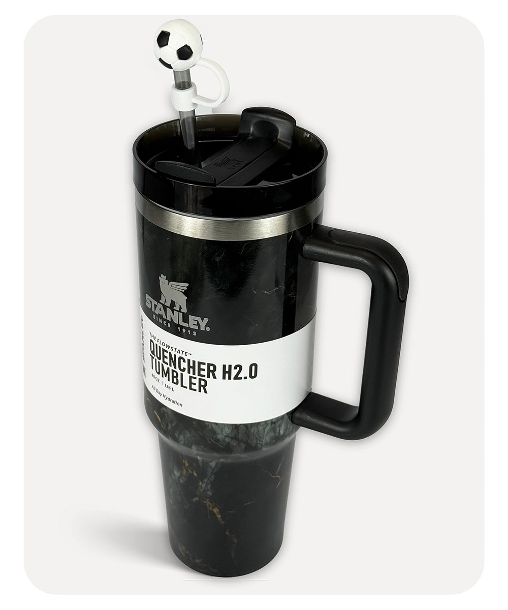 Stanley Quencher H2.0 Tumbler - Black Marble - 40 0Z | 1.18L