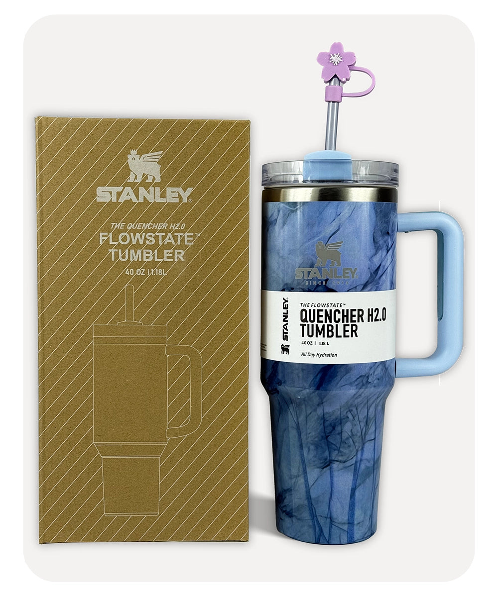 Stanley Quencher H2.0 Tumbler - Blue Marble - 40 0Z | 1.18L