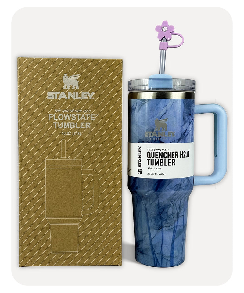 Stanley Quencher H2.0 Tumbler - Blue Marble - 40 0Z | 1.18L