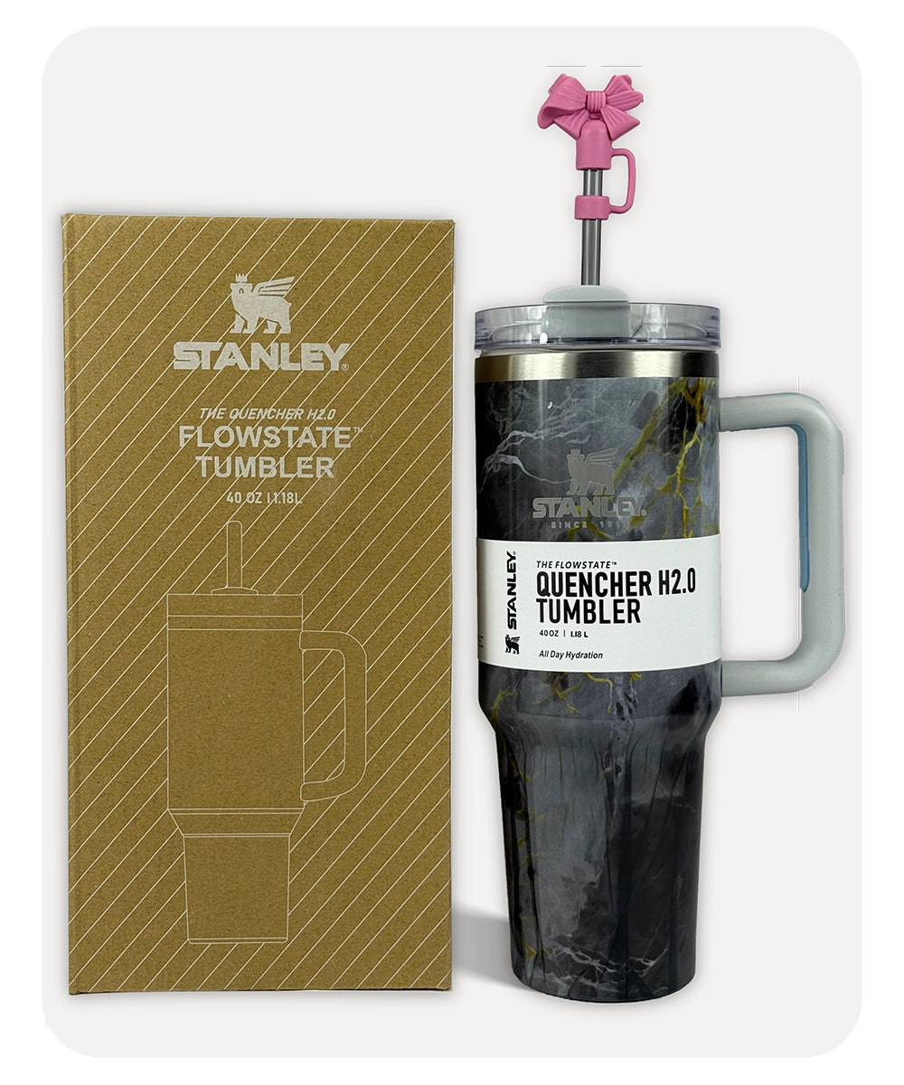 Stanley Quencher H2.0 Tumbler - Grey Marble - 40 0Z | 1.18L