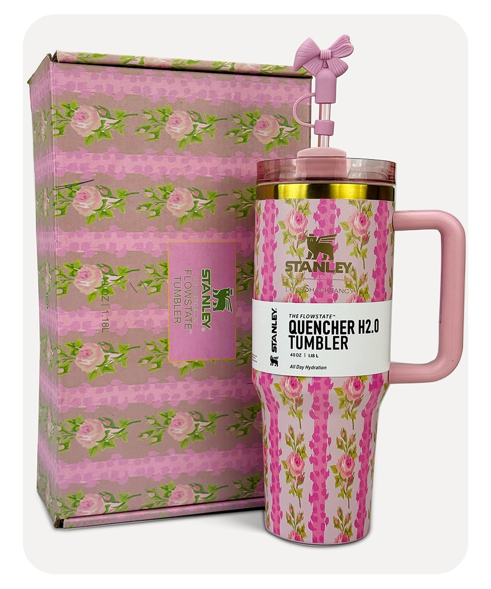 Stanley x LoveShakeFancy - Floral Blush Pink - 40-OZ - 1.18L
