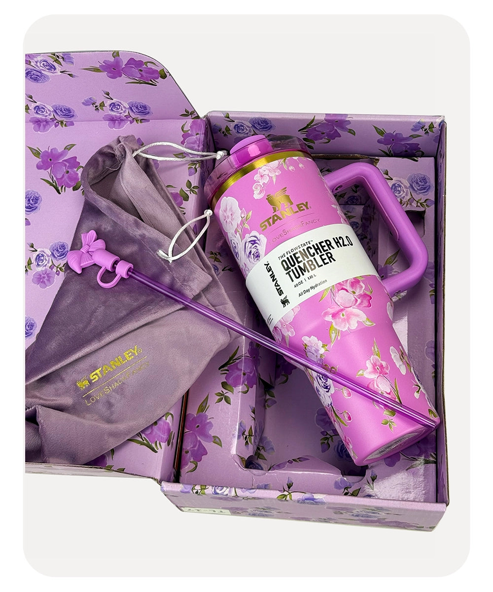 Stanley x LoveShakeFancy - Floral Lavender Purple - 40-OZ - 1.18L