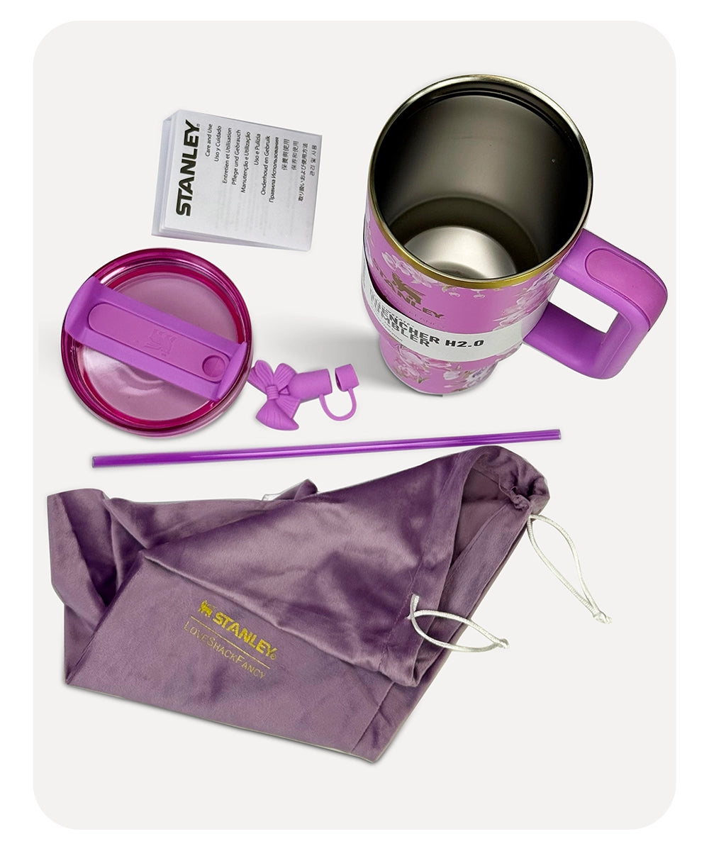 Stanley x LoveShakeFancy - Floral Lavender Purple - 40-OZ - 1.18L