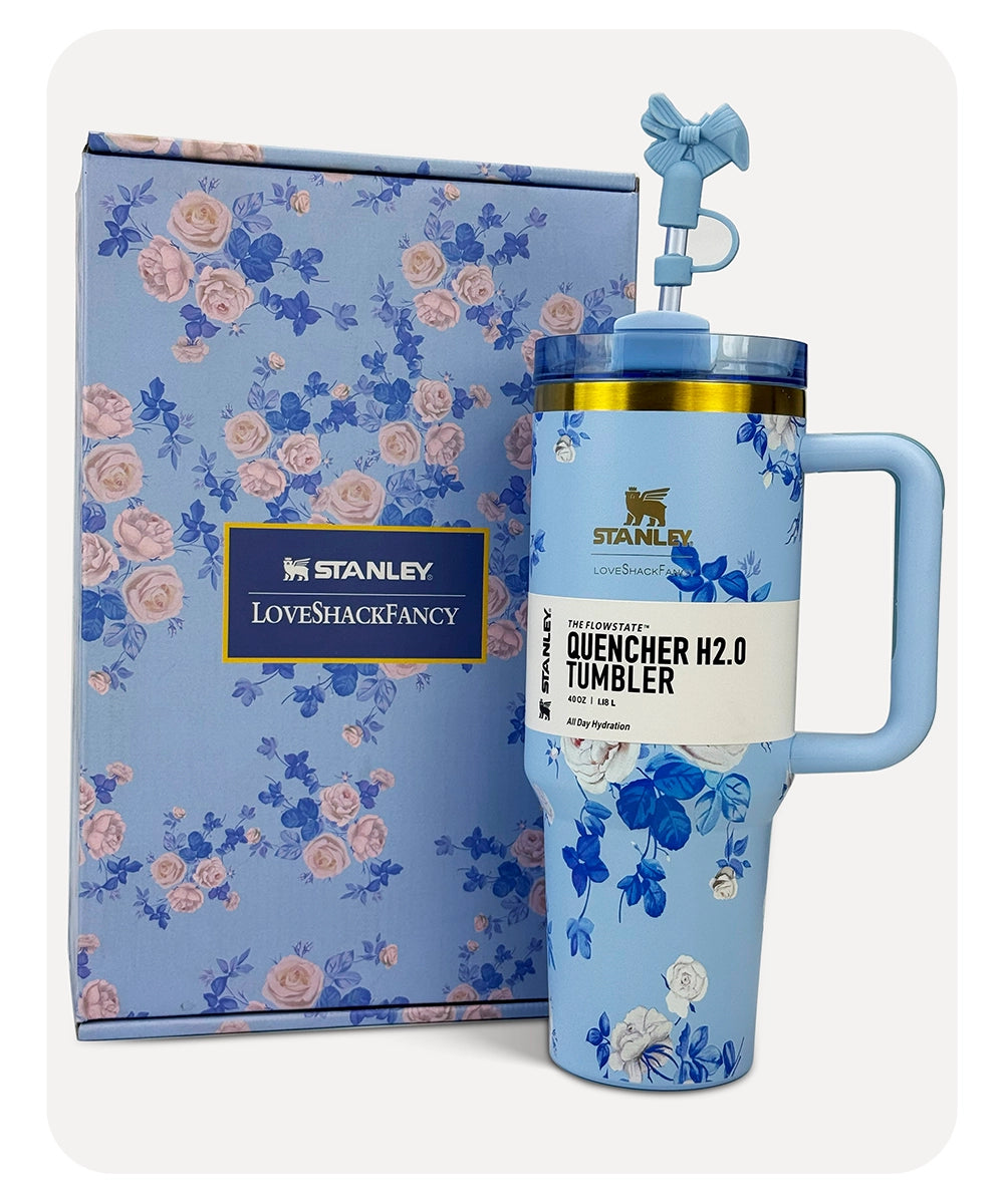 Stanley x LoveShakeFancy - Floral Sky Blue - 40-OZ - 1.18L
